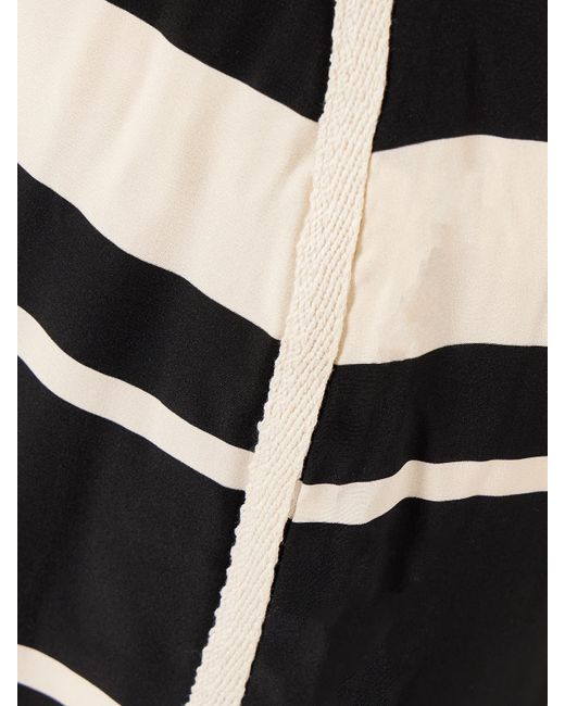 Sir Black Pietra Hose Mit Weitem Bein Aus Bedrucktem Seiden-Crêpe