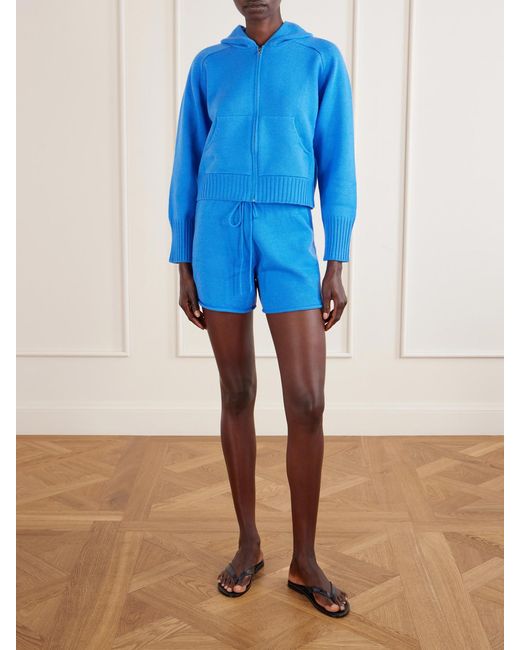 Calle Del Mar Blue Knitted Cashmere Shorts