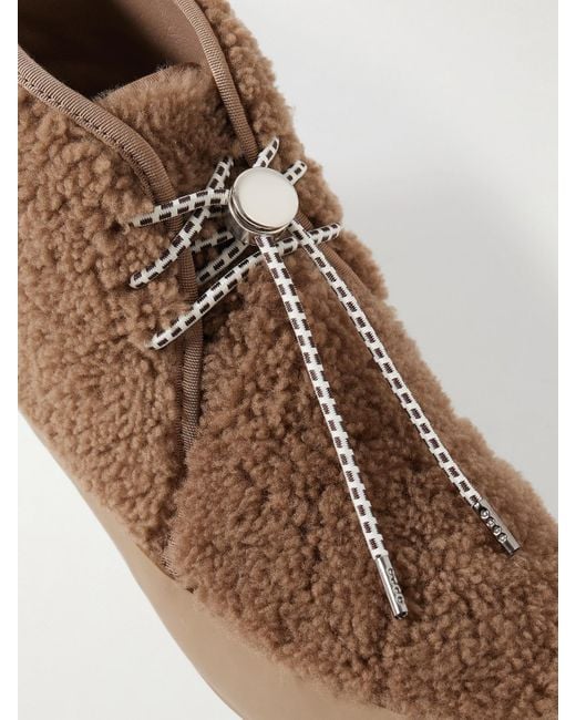 Le Monde Beryl Brown Desert Shearling Ankle Boots