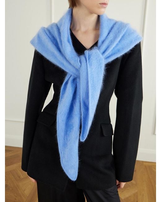 Lisa Yang Blue Cashmere Wrap