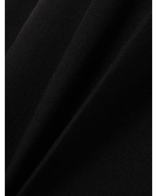 McQueen Black Wool-Twill Flared Pants
