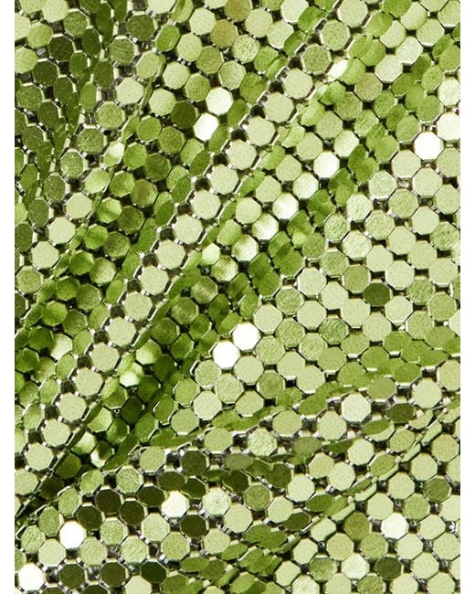 Rabanne Green Chainmail Mini Dress
