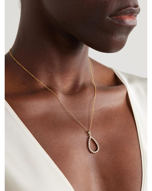 Jennifer Meyer Natural 3-Prong Kette Aus 18 Karat Mit Diamanten