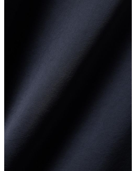Proenza Schouler Blue Delphine Tie-Detailed Satin-Twill Maxi Dress