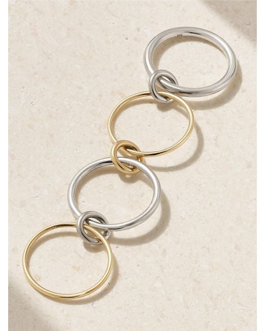 Spinelli Kilcollin Natural Pisces 18-Karat And Sterling Ring
