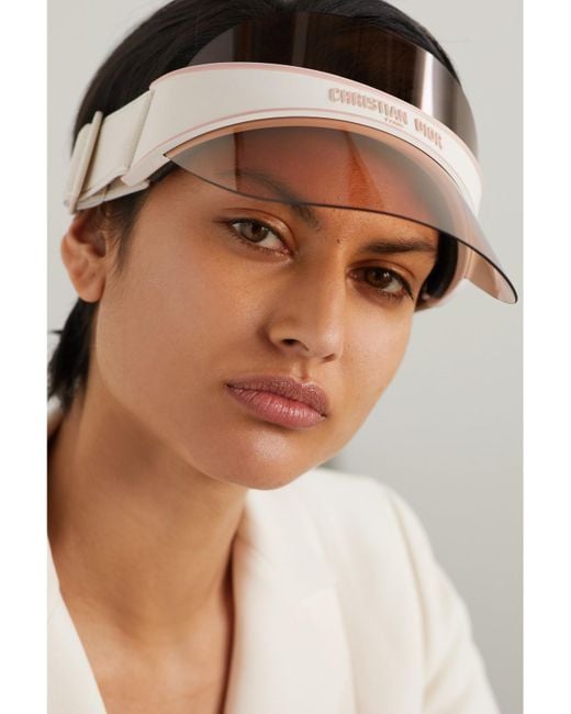 Dior Natural Diorclub V1U Perspex And Cotton-Blend Jacquard Visor