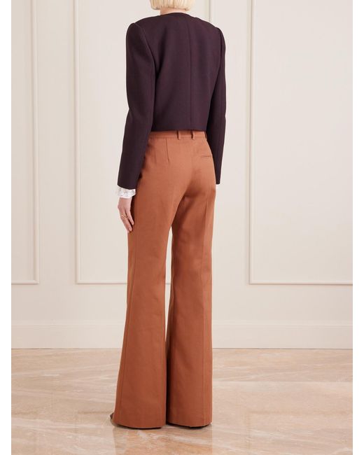 Chloé Purple Wool-Crepe Jacket