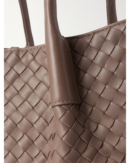 Bottega Veneta Natural Pinacoteca Small Intrecciato Leather Tote