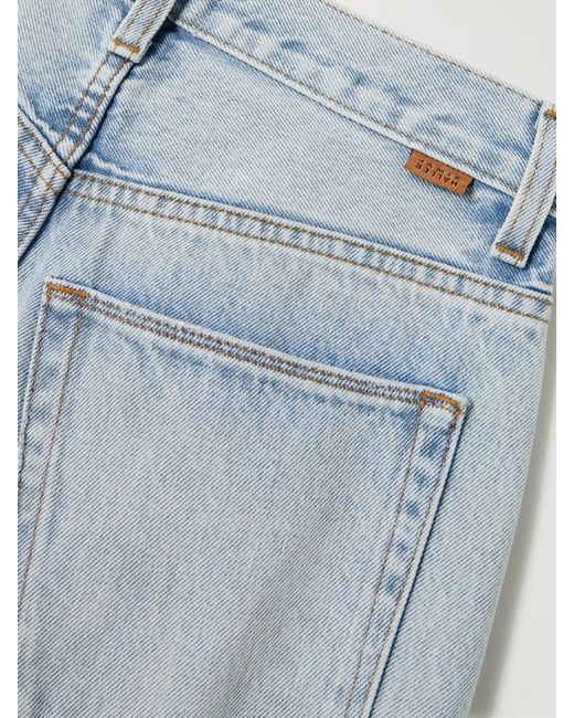 Jamie Haller Blue The Fan Mid-Rise Wide-Leg Jeans