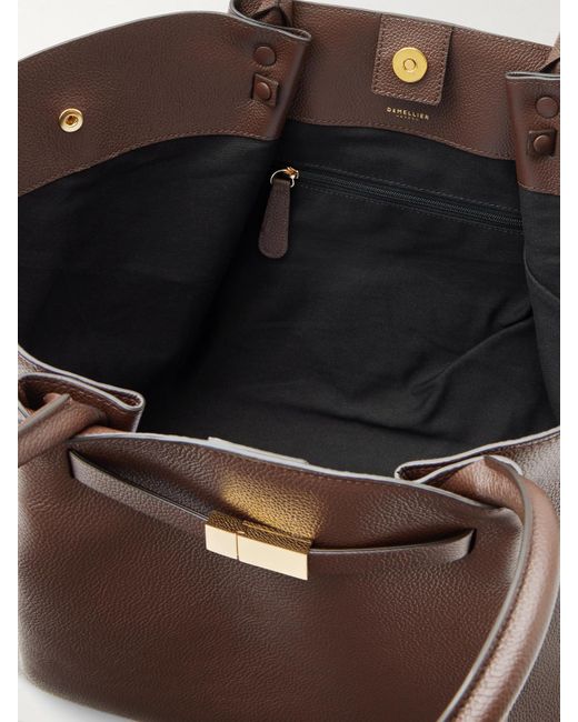Sac À Main En Cuir Texturé The New York Small DeMellier London en coloris Brown