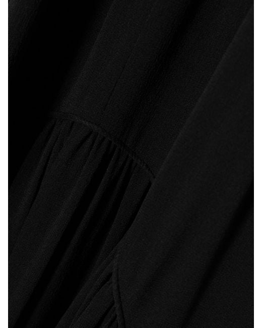 Isabel Marant Black Alviali Embellished Cutout Silk-Georgette Maxi Dress