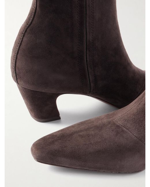Loeffler Randall Brown Doria Suede Ankle Boots