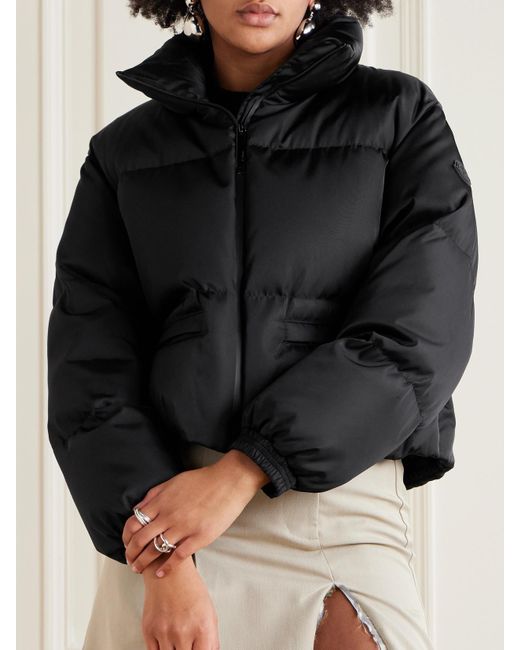 Moncler Black Vissec Quilted Drill Down Jacket