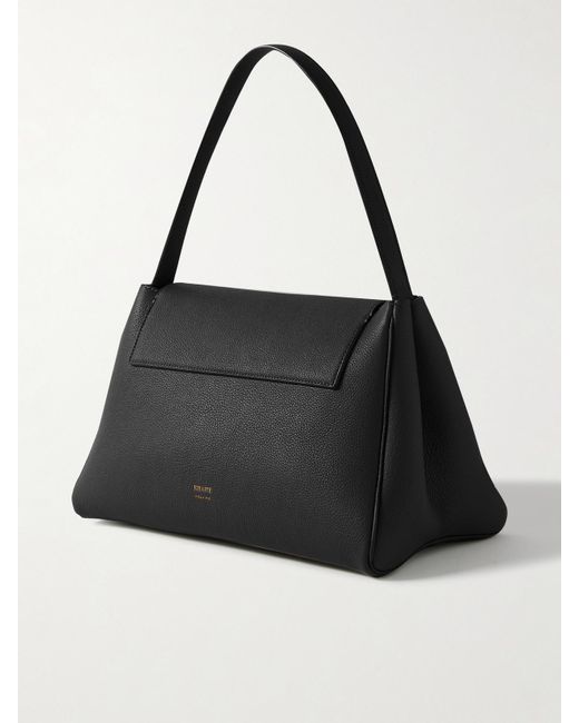 Khaite Black Audrey Schultertasche Aus Strukturiertem Leder