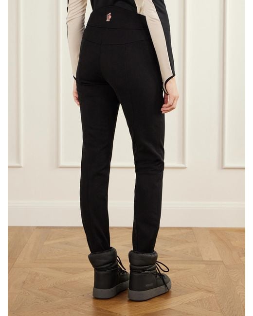 Moncler Blue Skinny Stretch-Twill Straight-Leg Ski Pants