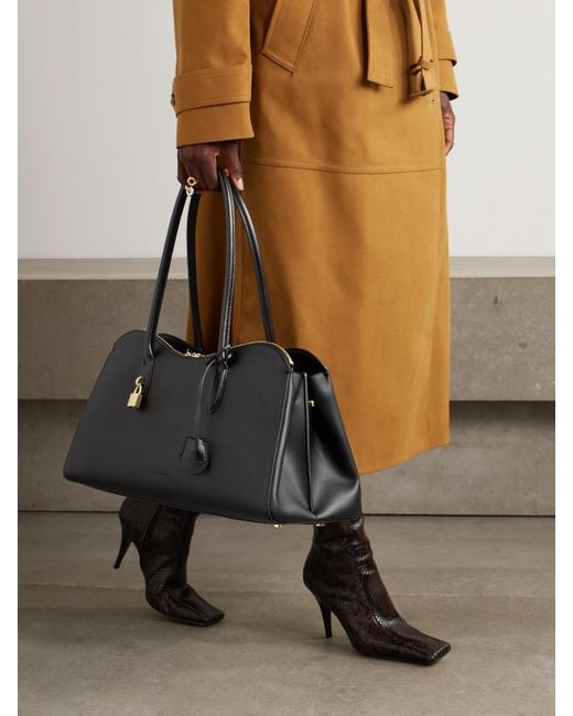 Stella McCartney Black Ryder Tote Aus Strukturiertem Synthetischem Material Mit Verzierungen