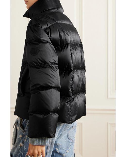 Moncler Byrone Appliquéd Quilted Shell Down Jacket in Black | Lyst