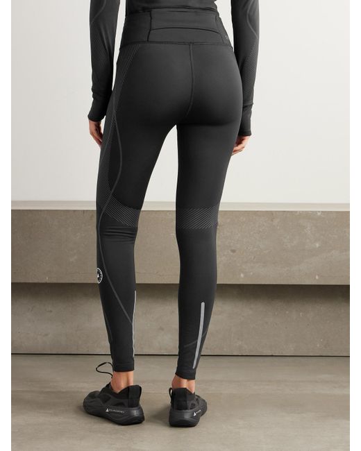 Adidas By Stella McCartney Black Truepace Cold.Rdy Stretch Recycled Leggings