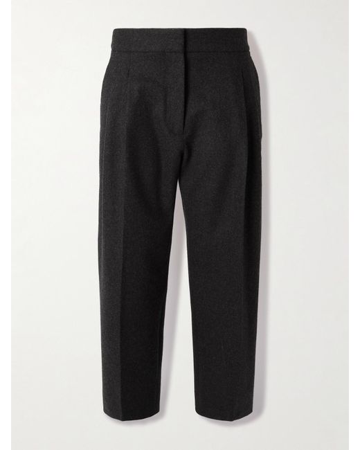 Alaïa Black Wool Straight-Leg Pants