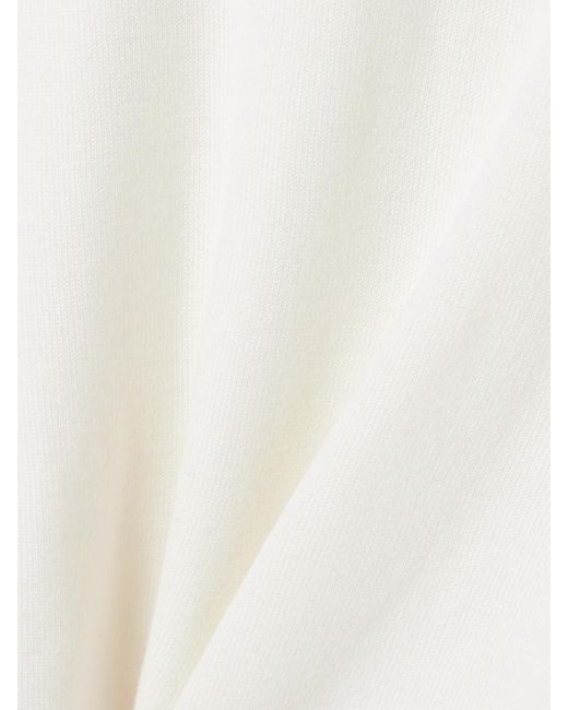 Khaite White Darcy Pullover Aus Merinowolle