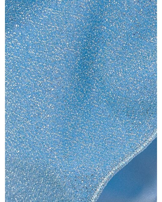 Oseree Blue Lumière Sporty Metallic Bikini