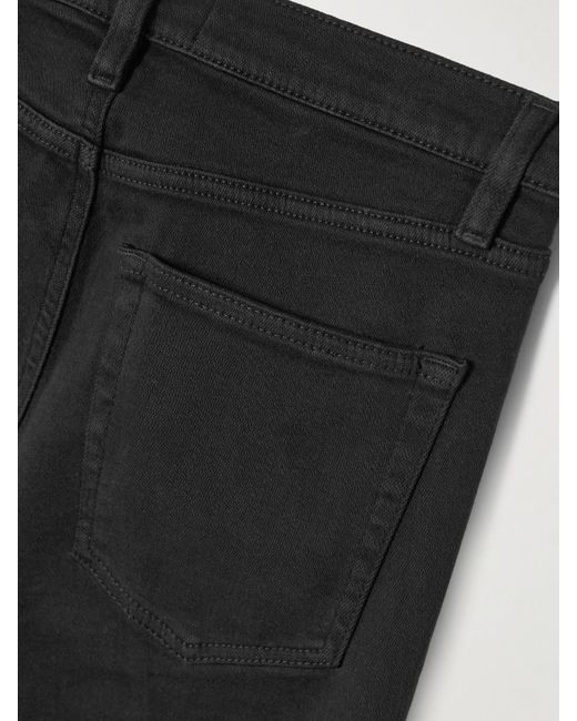 FRAME Black The Icon Low-Rise Bootcut Jeans