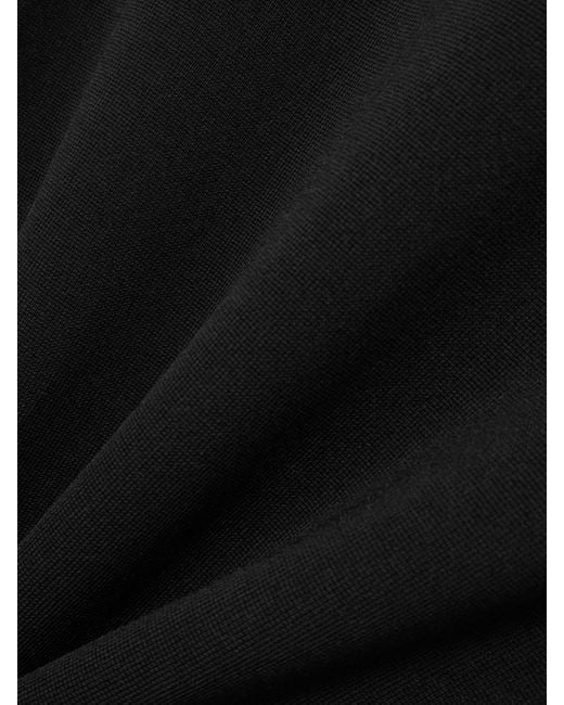 Rohe Black Schulterfreies Maxikleid Aus Rippstrick