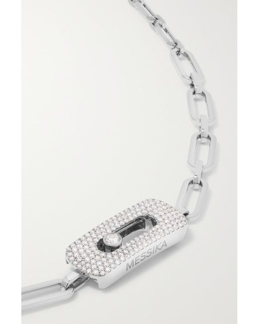 Messika White My Move Armband Aus 18 Karat Weißgold Mit Diamanten