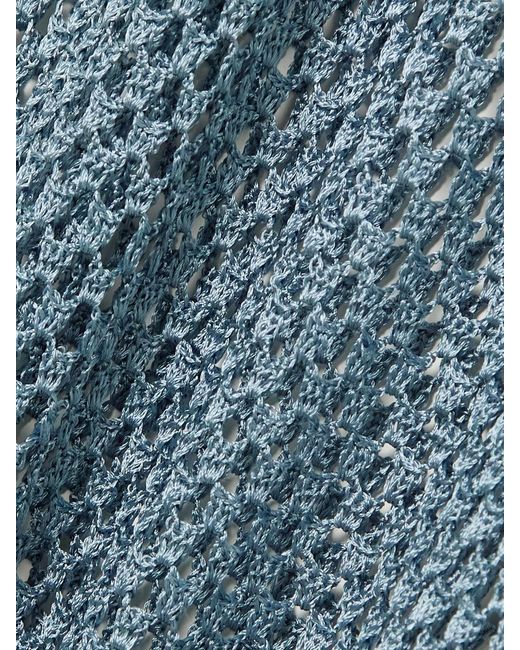 Cult Gaia Multicolor Silena Crochet-Knit Midi Dress