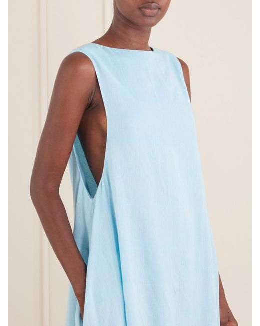 Marrakshi Life Blue The Column Cotton Maxi Dress