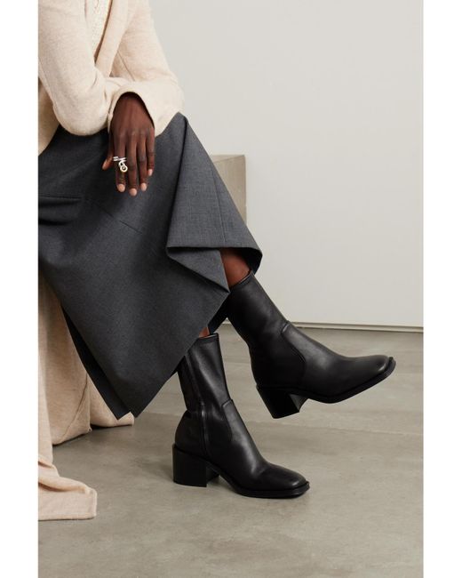Loeffler Randall Black Net Sustain Nolan Leather Boots