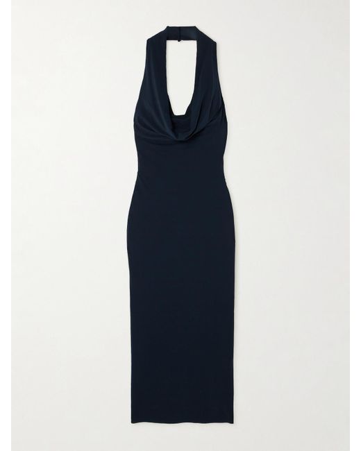 blue house dress House Of CB Ariela Ruffle Maxi Dress Blue