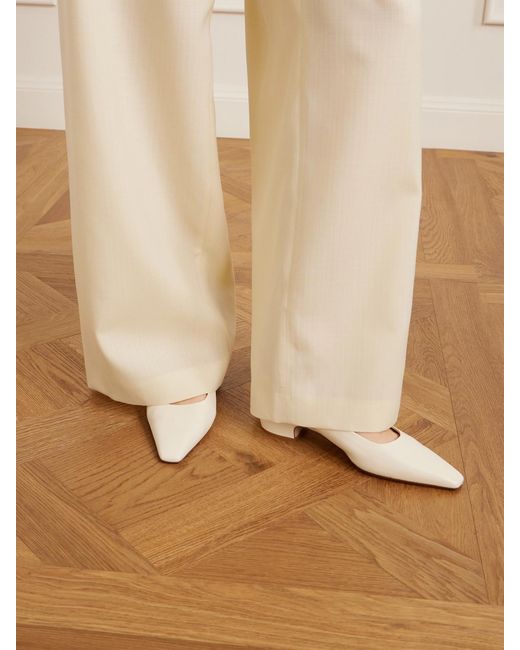 Aeyde Natural Rory Pumps Aus Leder