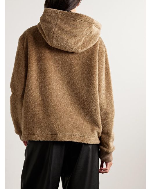 Moncler Brown Reversible Fleece And Shell Zip-Up Hoodie