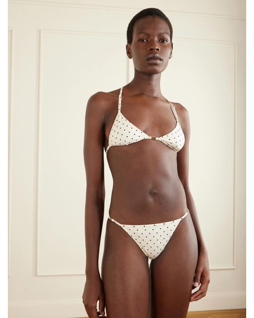Tom Ford White Polka-Dot Bikini