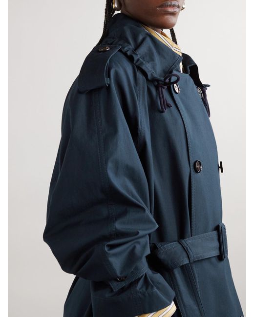 Bottega Veneta Blue Polyamide Coat