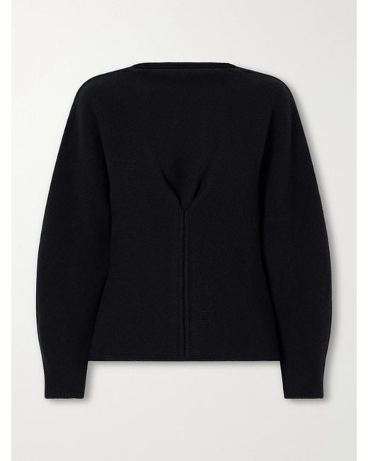 Carolina Herrera Black Wool And Cashmere-Blend Sweater