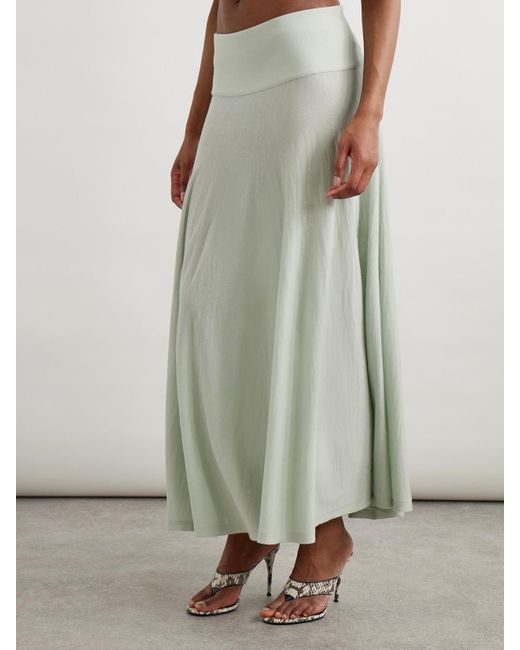 Alaïa Multicolor Wool-Blend Maxi Skirt