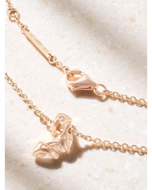 Repossi Natural Serti Sur Vide 18-Karat Diamond Necklace