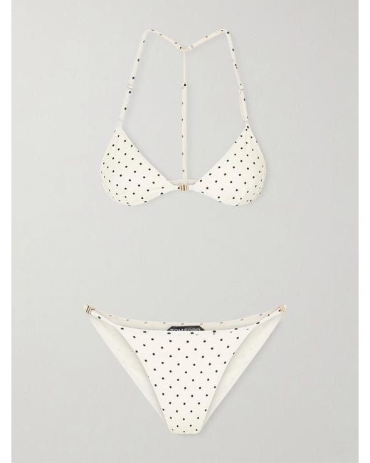 Tom Ford White Polka-Dot Bikini