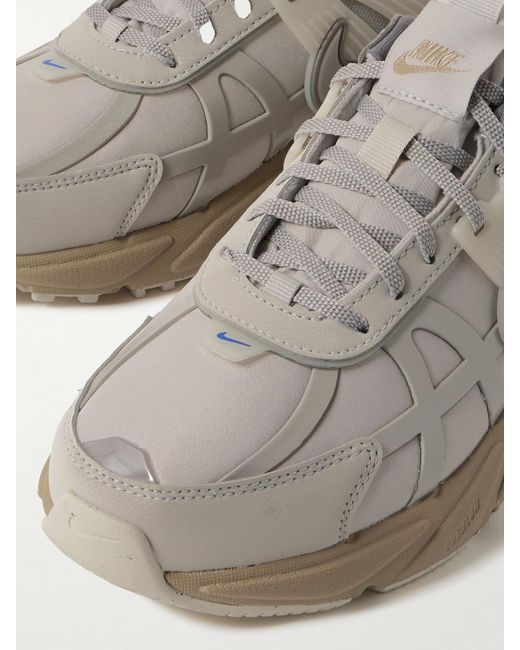Nike White V2K Run Rubber And Leather-Trimmed Gore-Tex Sneakers