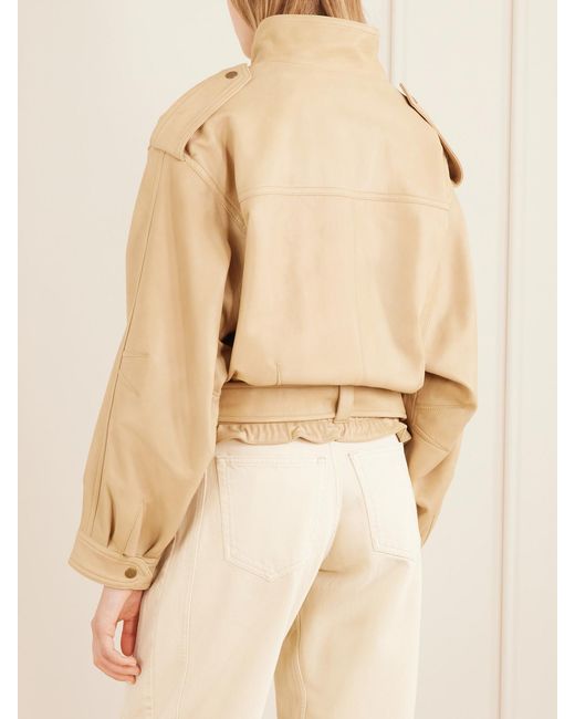 Isabel Marant Natural Farza Leather Jacket