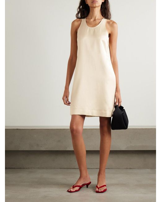 Totême Natural Satin Mini Dress