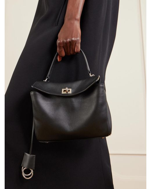 Balenciaga Black Rodeo Mini Leather Tote
