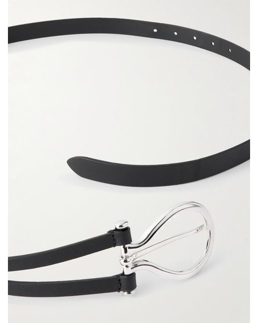 Andersons White Leather Belt