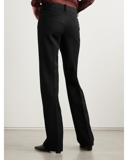 Nili Lotan Black Ivan Hose Mit Geradem Bein Aus Woll-Twill