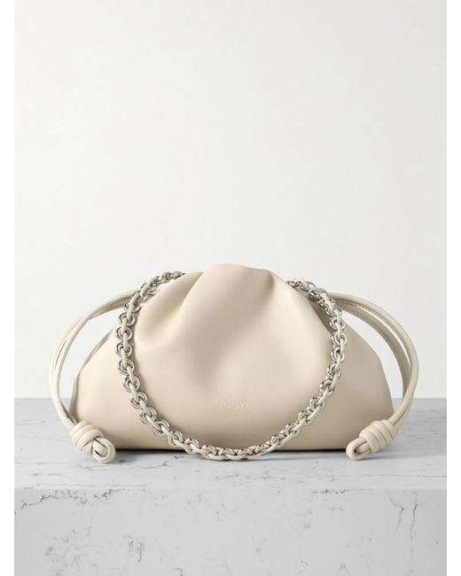 Loewe Natural Flamenco Leather Clutch
