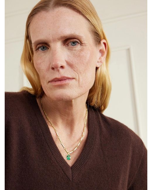 Irene Neuwirth Natural Heroic 18-Karat Emerald Necklace