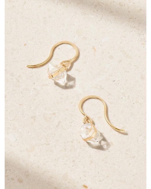 Melissa Joy Manning Natural 14-Karat Recycled Herkimer Diamond Earrings