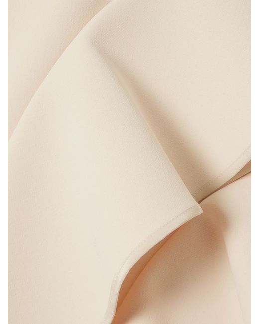 Maticevski Natural Rhythm Strapless Ruffled Crepe Midi Dress